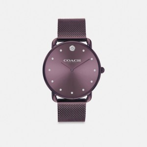 Purple Coach Elliot Watch, 36 Mm | COH866297
