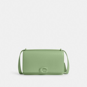 Refined Calf Leather/Silver/Pale Pistachio Coach Bandit Shoulder Bag | COH864915