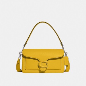 Refined Pebble Leather/Silver/Canary Coach Tabby Shoulder Bag 26 | COH864959