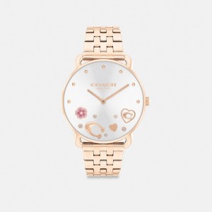 Rose Gold Coach Elliot Watch, 36 Mm | COH866241
