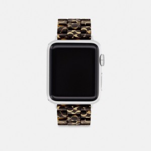 Signature Tortoise Coach Apple Watch® Strap, 38 Mm, 40 Mm And 41 Mm | COH866966