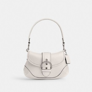Silver/Chalk Coach Soho Bag In Regenerative Leather | COH864838
