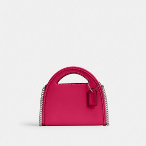 Silver/Dragonfruit Coach Top Handle Card Case | COH865702