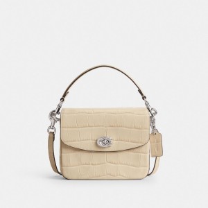 Silver/Ivory Coach Cassie Crossbody Bag 19 | COH865390