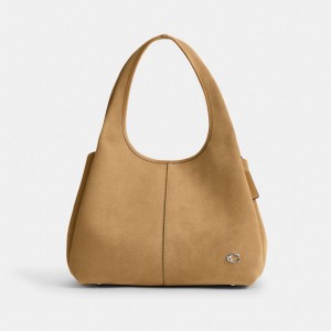 Silver/Peanut Coach Lana Shoulder Bag | COH864883