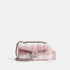 Silver/Pink Multi Coach Tabby Shoulder Bag 20 With Quilting And Tie Dye | COH865001