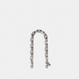 Silver Coach Link Chain Strap | COH866469