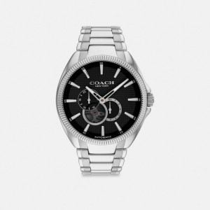 Stainless Steel Coach Jackson Automatic Watch, 45 Mm | COH866990