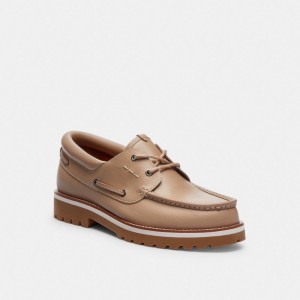 Taupe Coach Benson Boat Shoe | COH866831