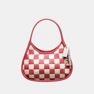 Upcrafted Leather™/Pink/Chalk Coach Ergo Bag In Checkerboard Patchwork Upcrafted Leather | COH865115