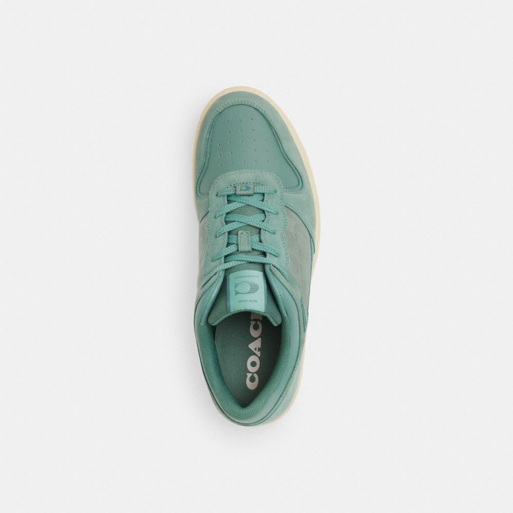Aquamarine Coach C201 Sneaker In Signature Canvas Jacquard | COH866811