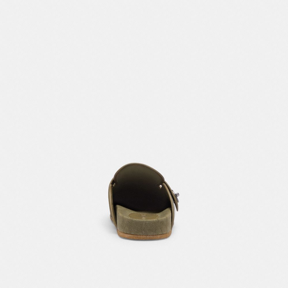 Army Green Coach Blake Clog With Signature Canvas Jacquard | COH866845