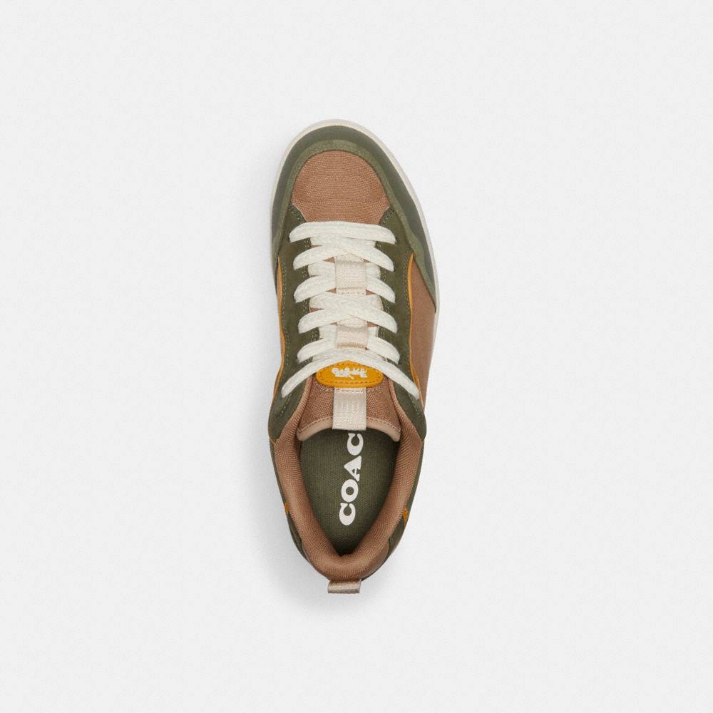 Army Green Coach C203 Sneaker In Signature Canvas | COH866779