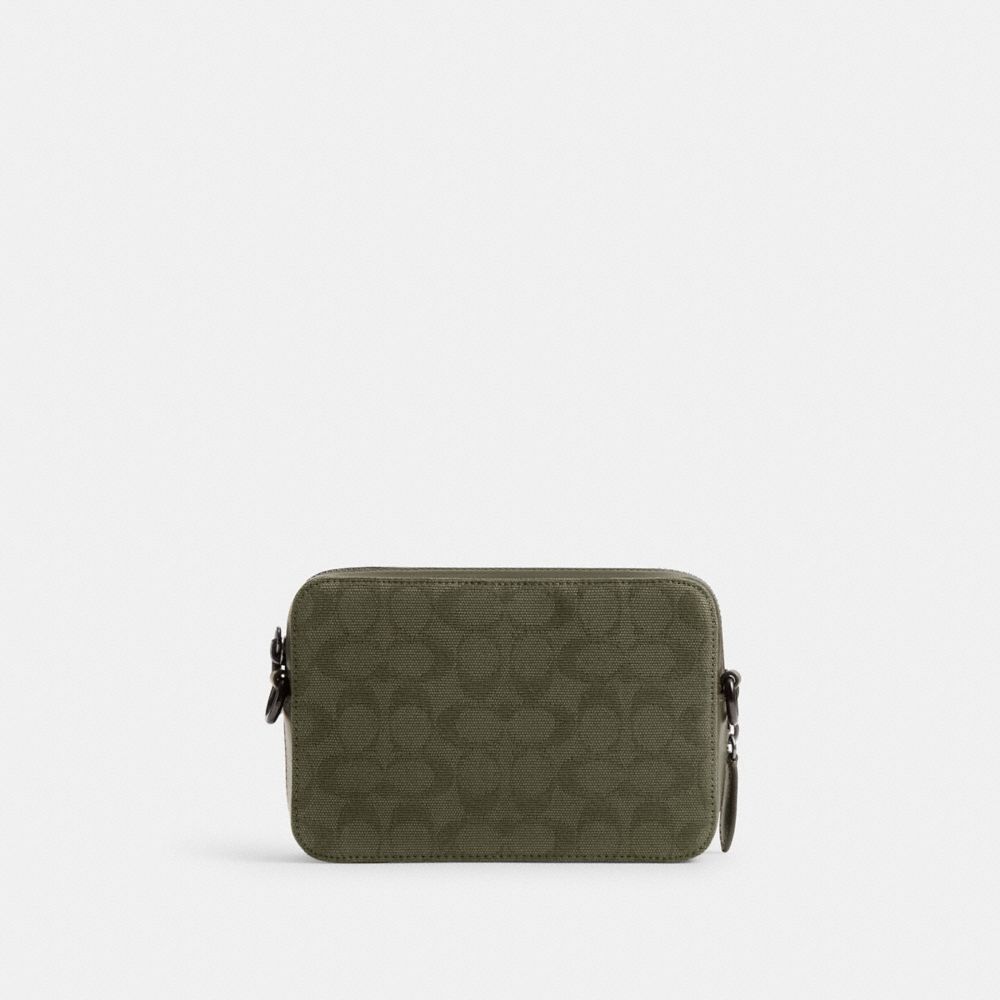 Army Green Coach Charter Crossbody 19 In Signature Canvas Jacquard | COH866565