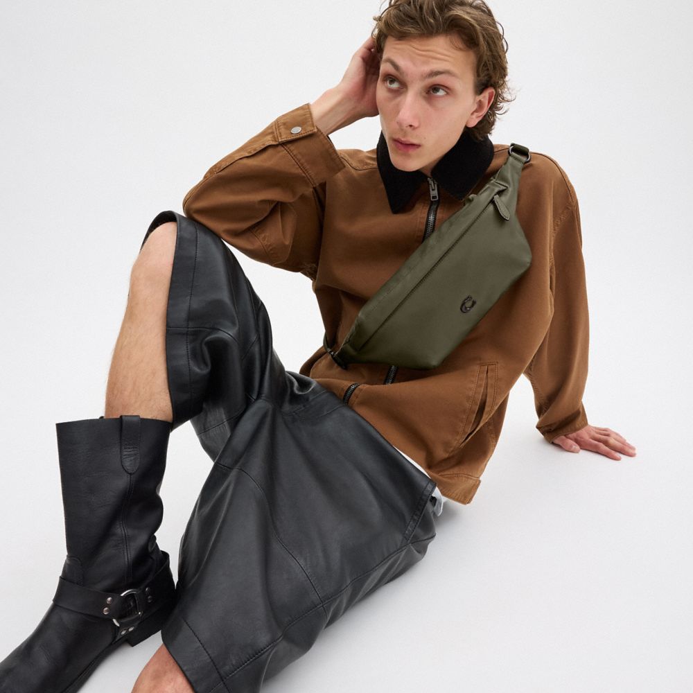 Army Green Coach Hall Belt Bag | COH866539