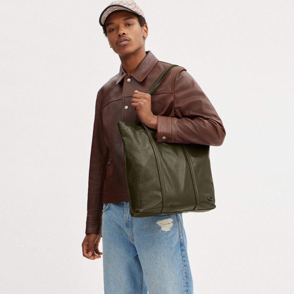 Army Green Coach Hall Tote Bag | COH866648