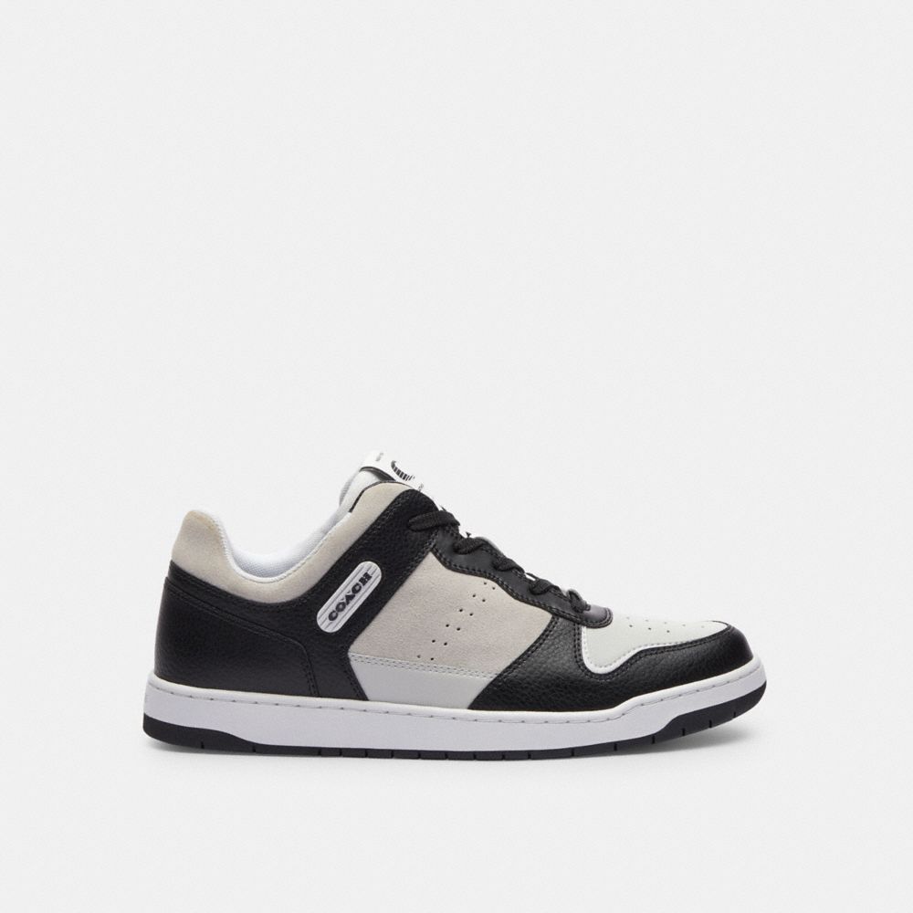 Black/Light Grey Coach C201 Sneaker | COH866806