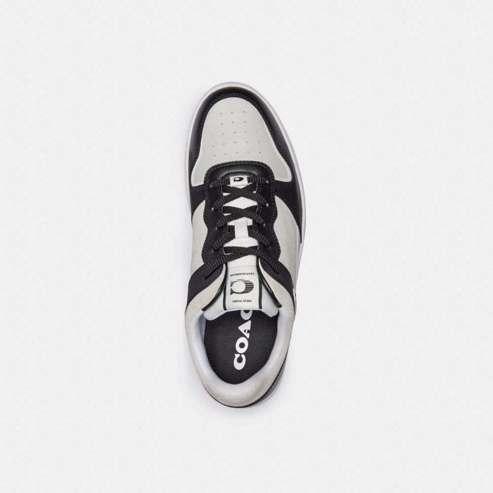 Black/Light Grey Coach C201 Sneaker | COH866806