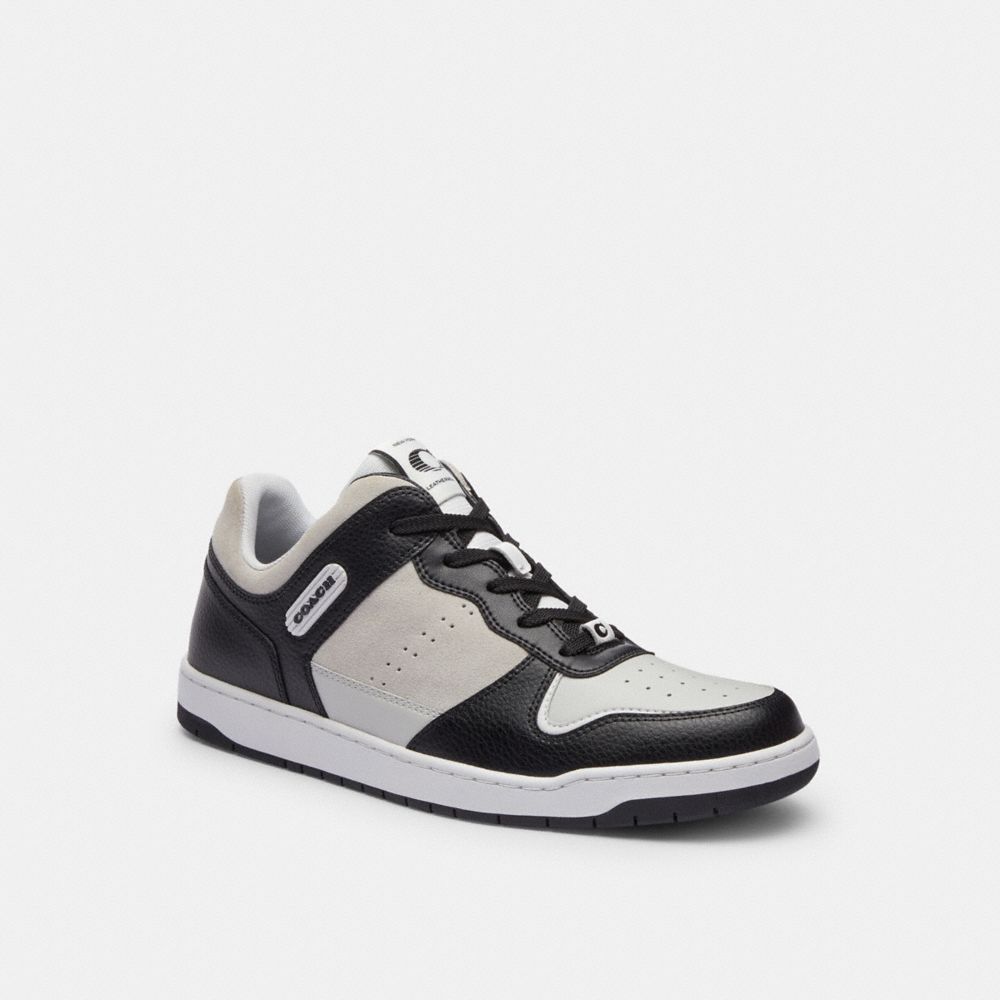 Black/Light Grey Coach C201 Sneaker | COH866806