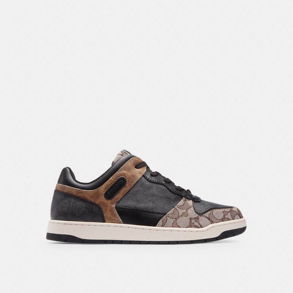 Black/Maple Coach C201 Sneaker In Signature | COH866805