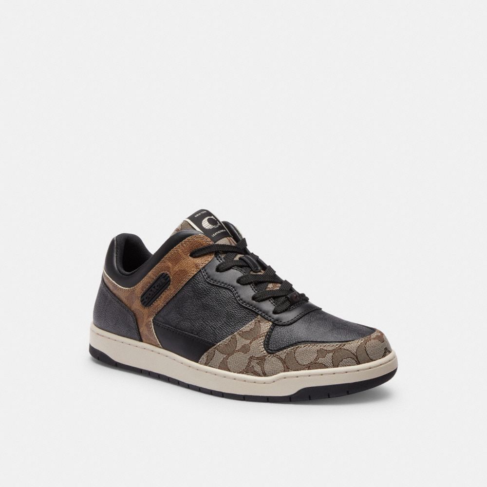 Black/Maple Coach C201 Sneaker In Signature | COH866805