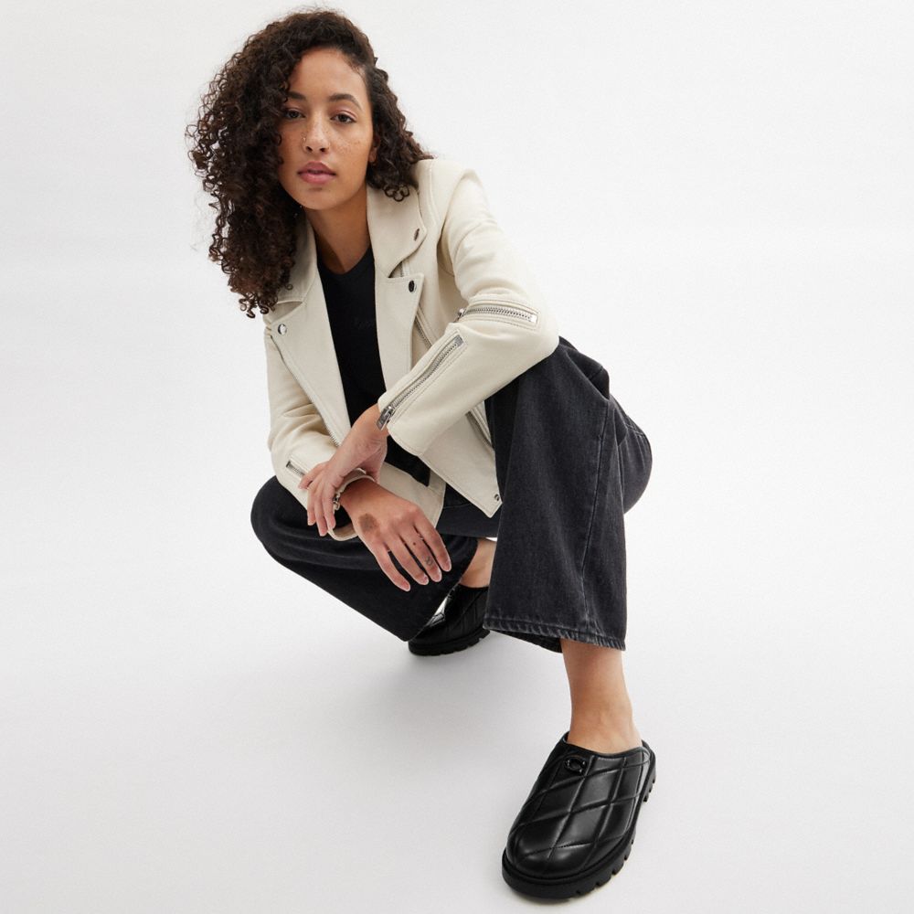 Black Coach Alyssa Clog With Quilting | COH865766