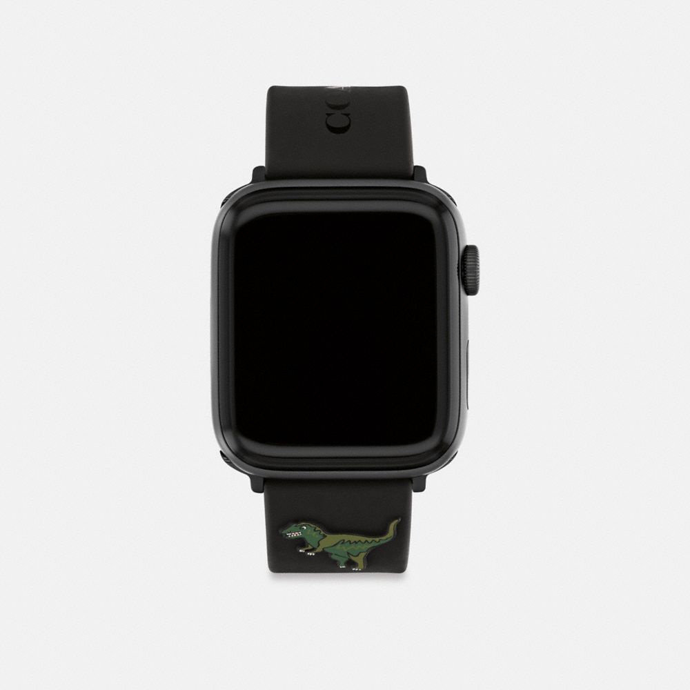 Black Coach Apple Watch® Strap, 42 Mm, 44 Mm And 45 Mm | COH866960