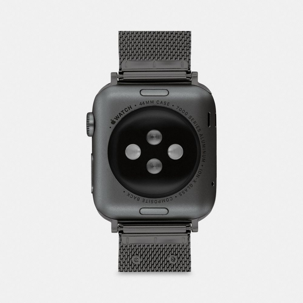 Black Coach Apple Watch® Strap, 42 Mm And 44 Mm | COH866272