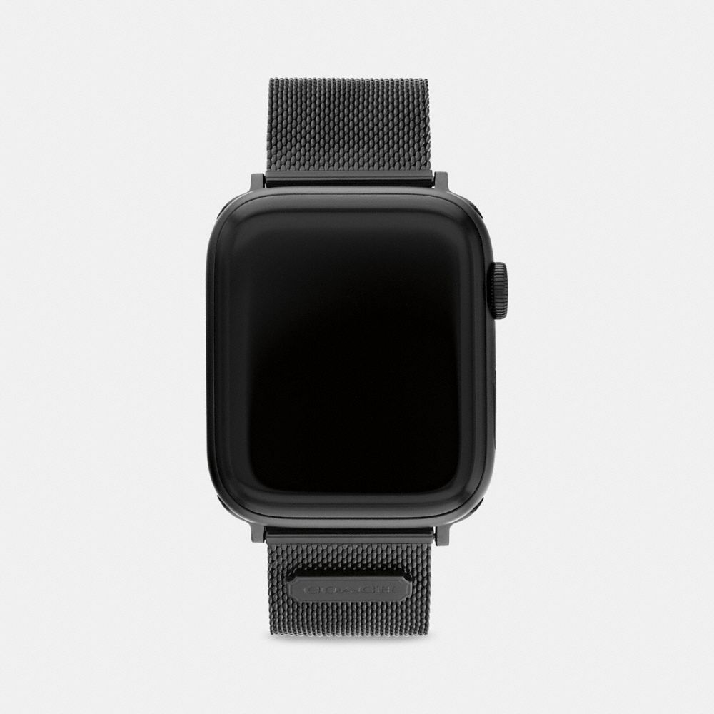 Black Coach Apple Watch® Strap, 42 Mm And 44 Mm | COH866272