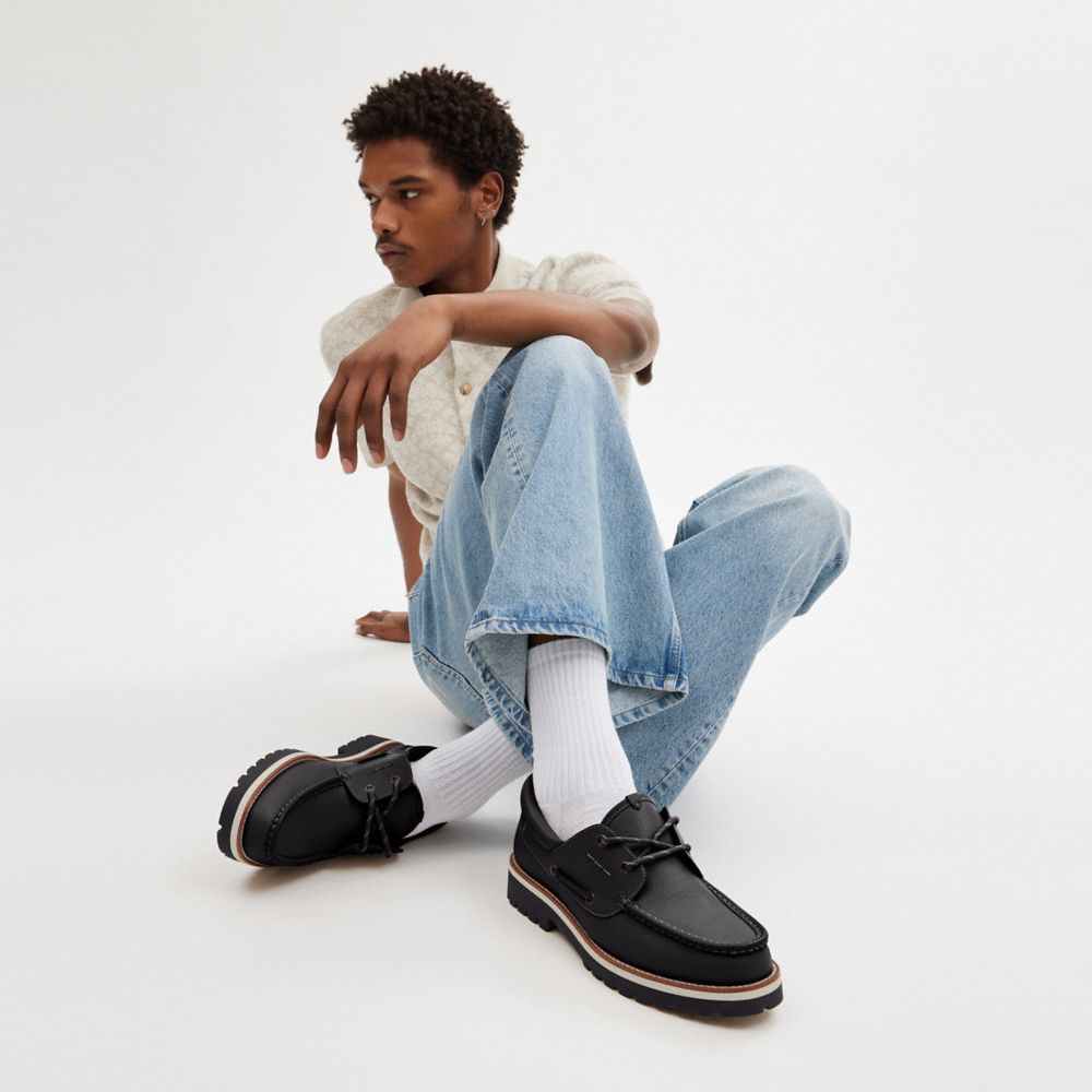 Black Coach Benson Boat Shoe | COH866823