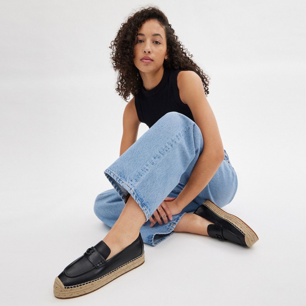 Black Coach Camilla Espadrille | COH865769