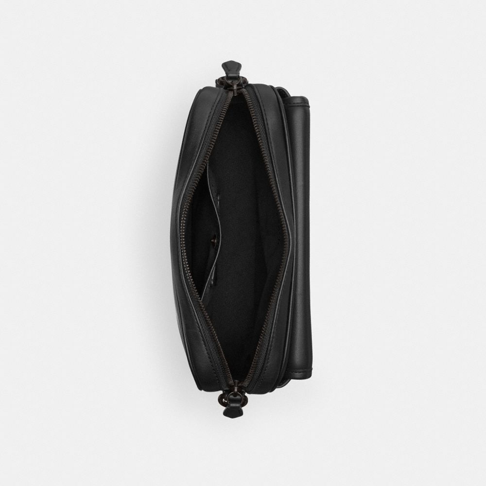 Black Coach Charter Flap Crossbody 24 | COH866613