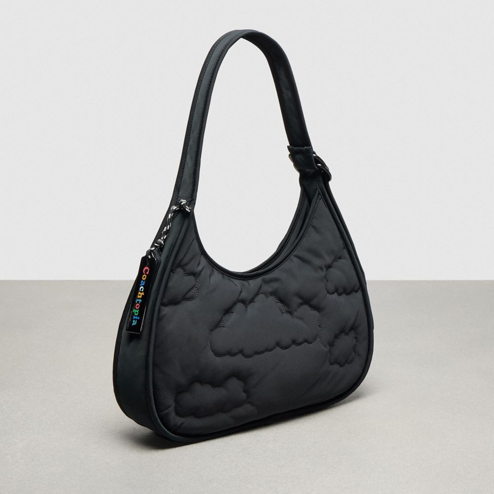 Black Coach Coachtopia Loop Ergo Bag With Cloud Quilting | COH865109