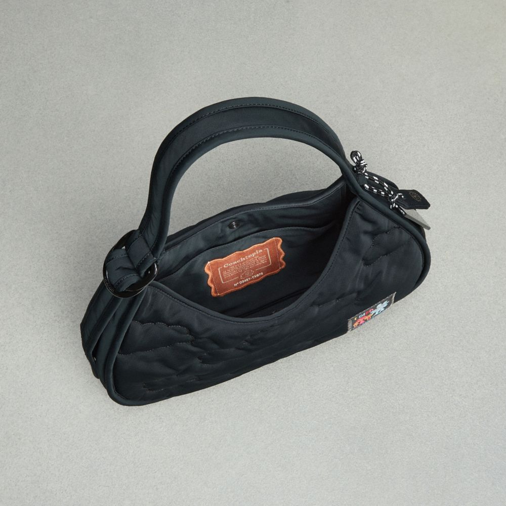 Black Coach Coachtopia Loop Ergo Bag With Cloud Quilting | COH865109
