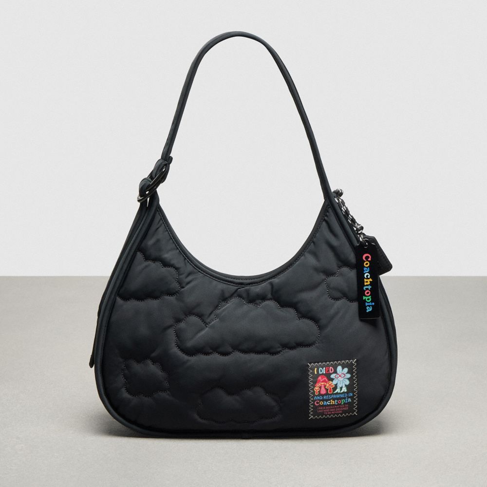 Black Coach Coachtopia Loop Ergo Bag With Cloud Quilting | COH865109