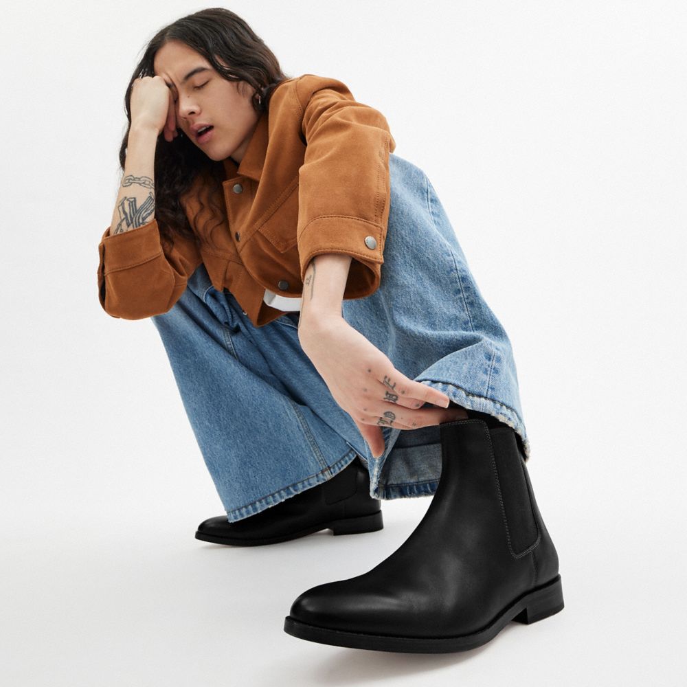 Black Coach Dalton Chelsea Boot | COH866851
