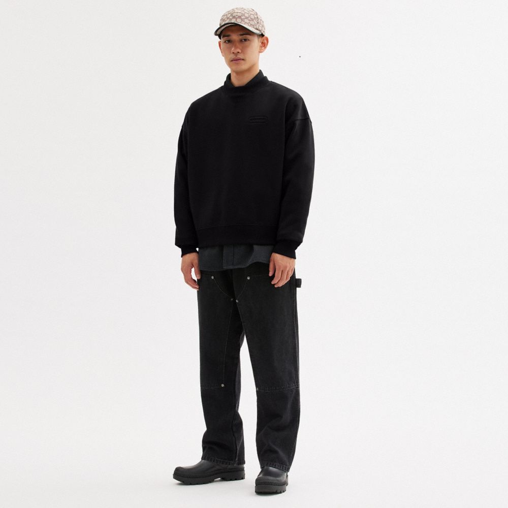 Black Coach Essential Crewneck | COH865955