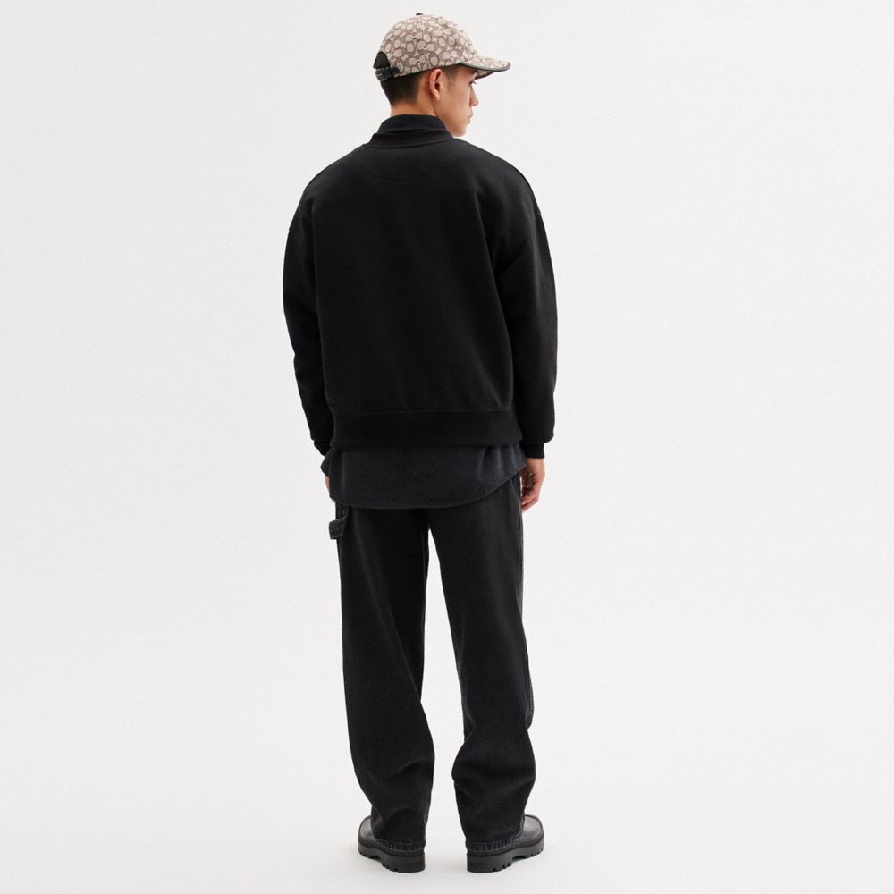 Black Coach Essential Crewneck | COH865955
