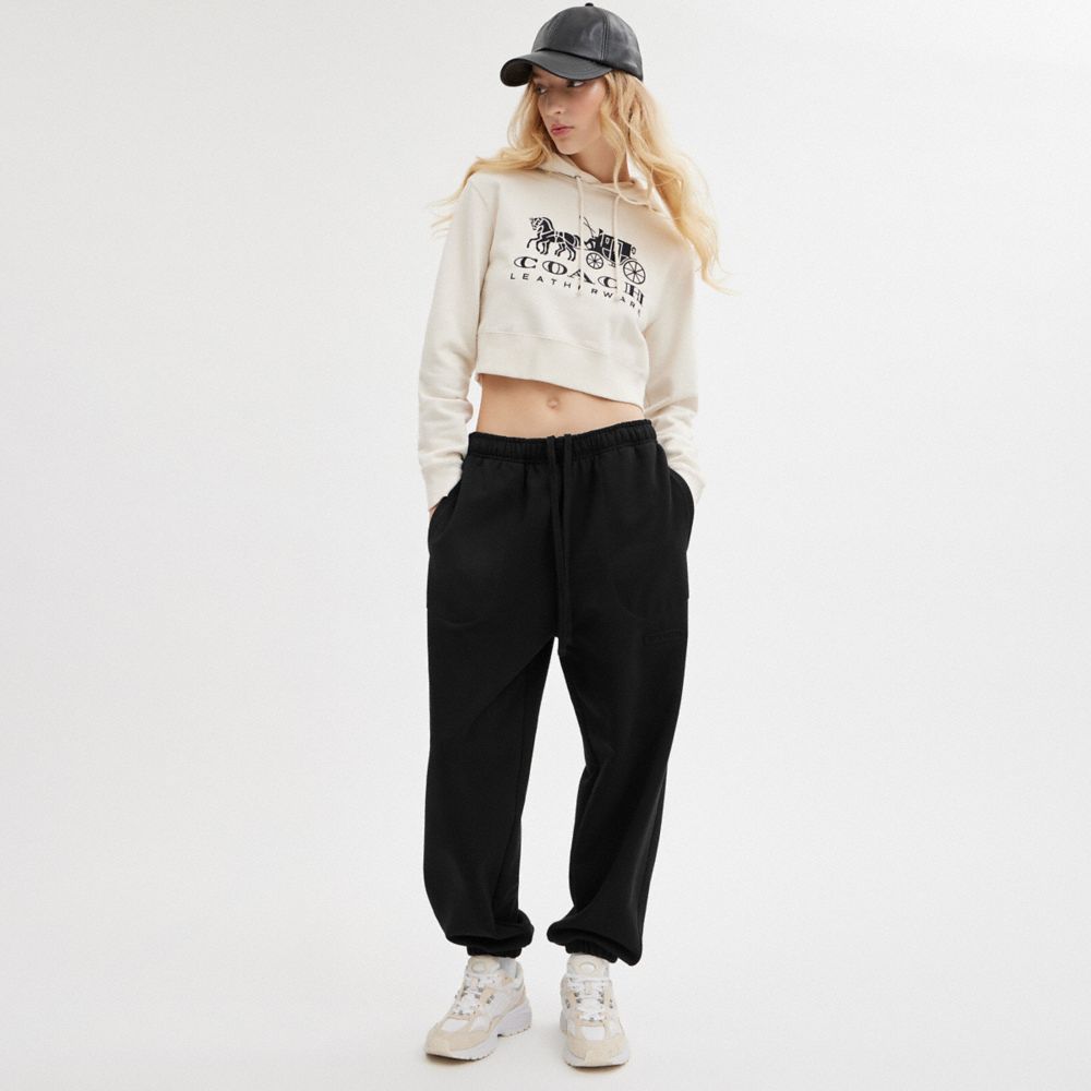 Black Coach Essential Solid Joggers | COH866027