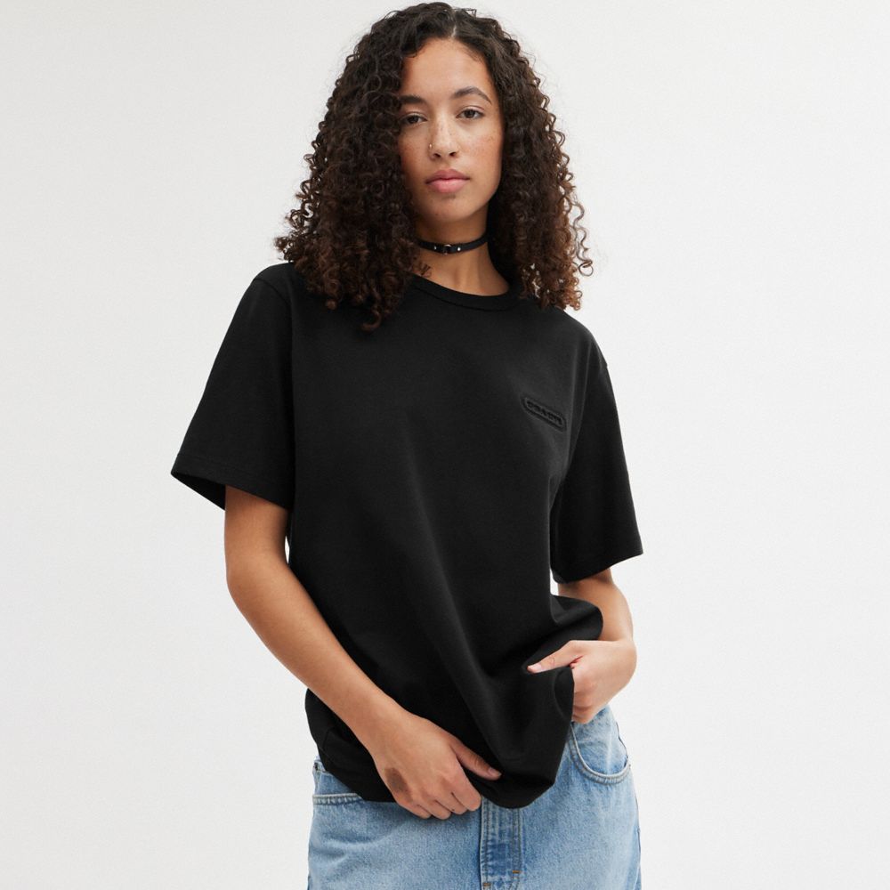 Black Coach Essential T Shirt | COH866914