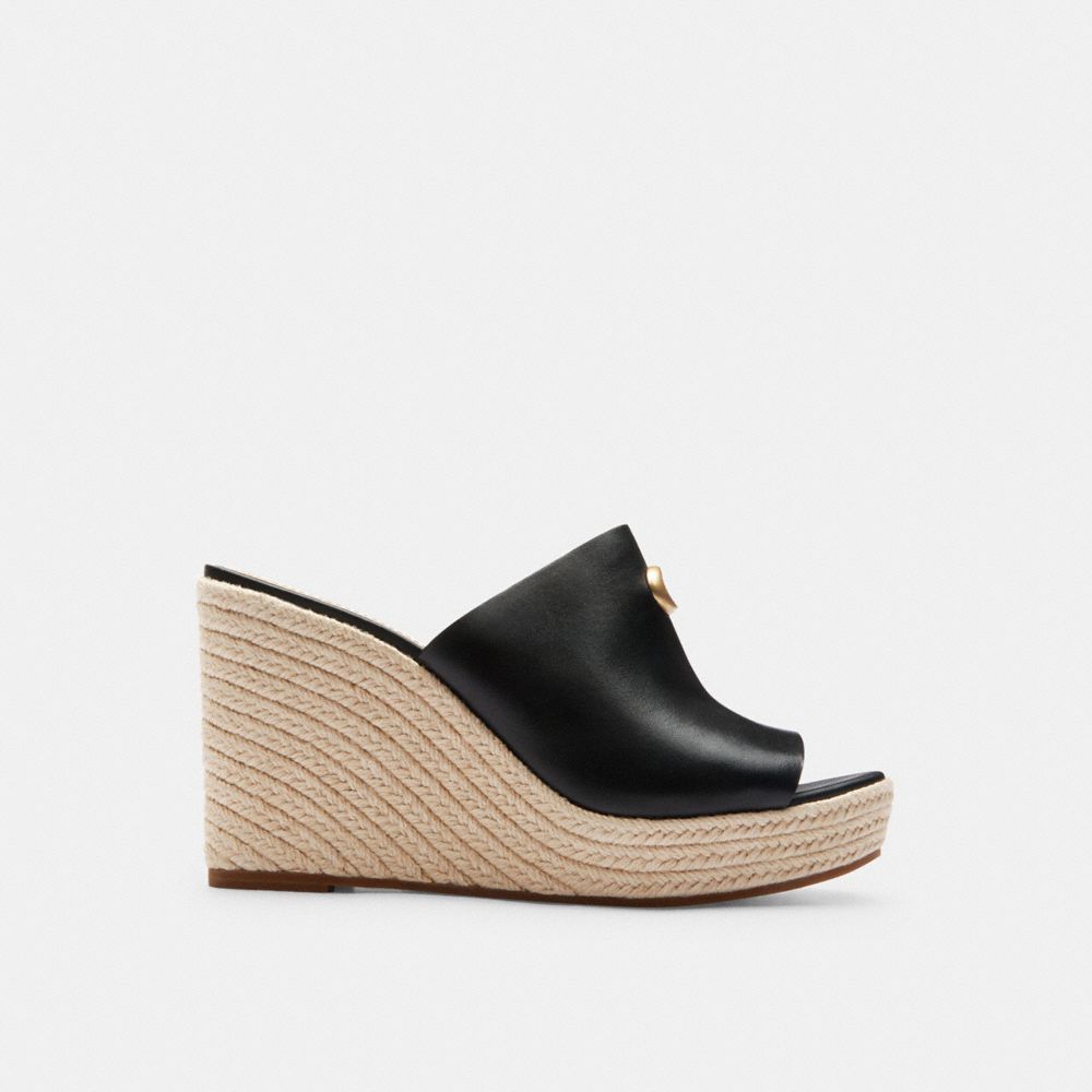 Black Coach Gloria Wedge | COH865734