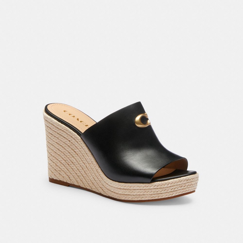 Black Coach Gloria Wedge | COH865872