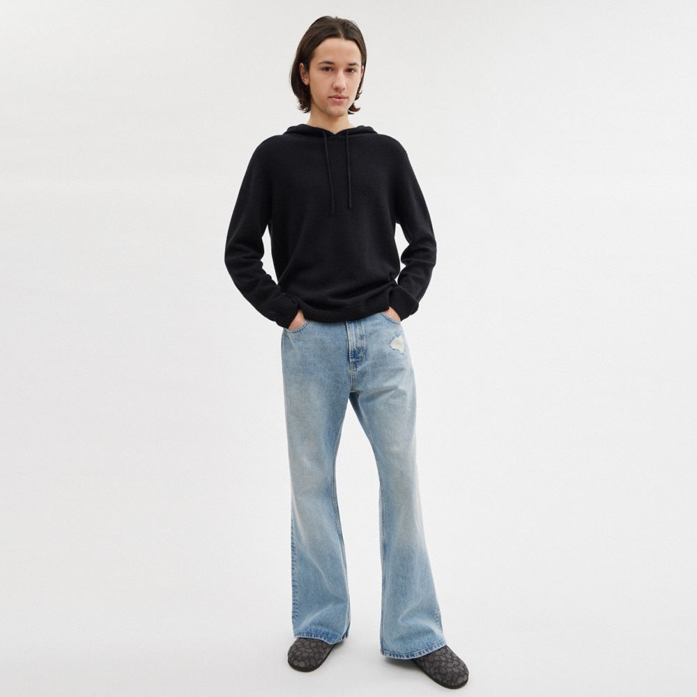 Black Coach Hooded Sweater | COH866888