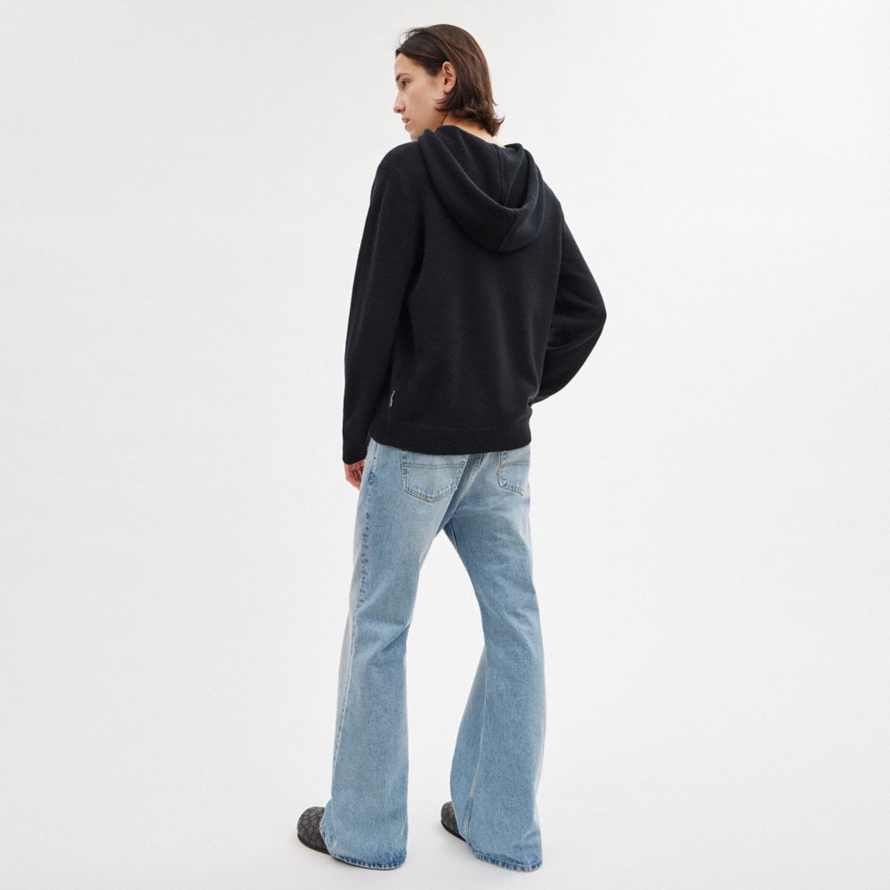 Black Coach Hooded Sweater | COH866888