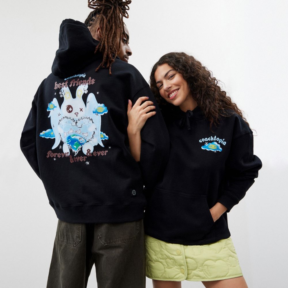 Black Coach Hoodie: Best Friends Bunny | COH865964