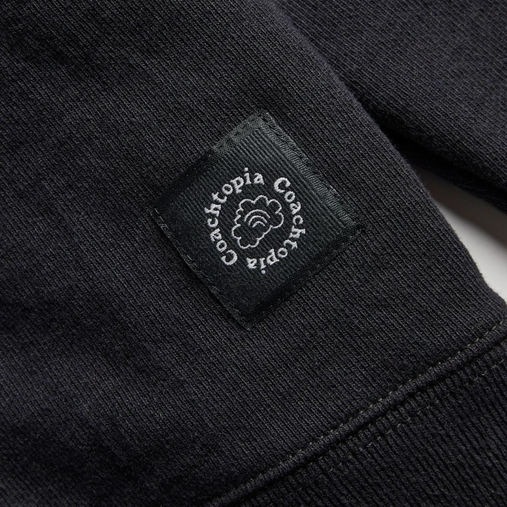 Black Coach Hoodie: Coachtopia Graphic Label | COH865963