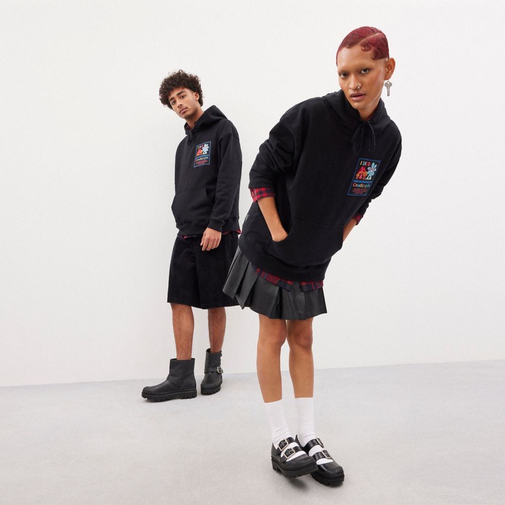 Black Coach Hoodie: Coachtopia Graphic Label | COH865963