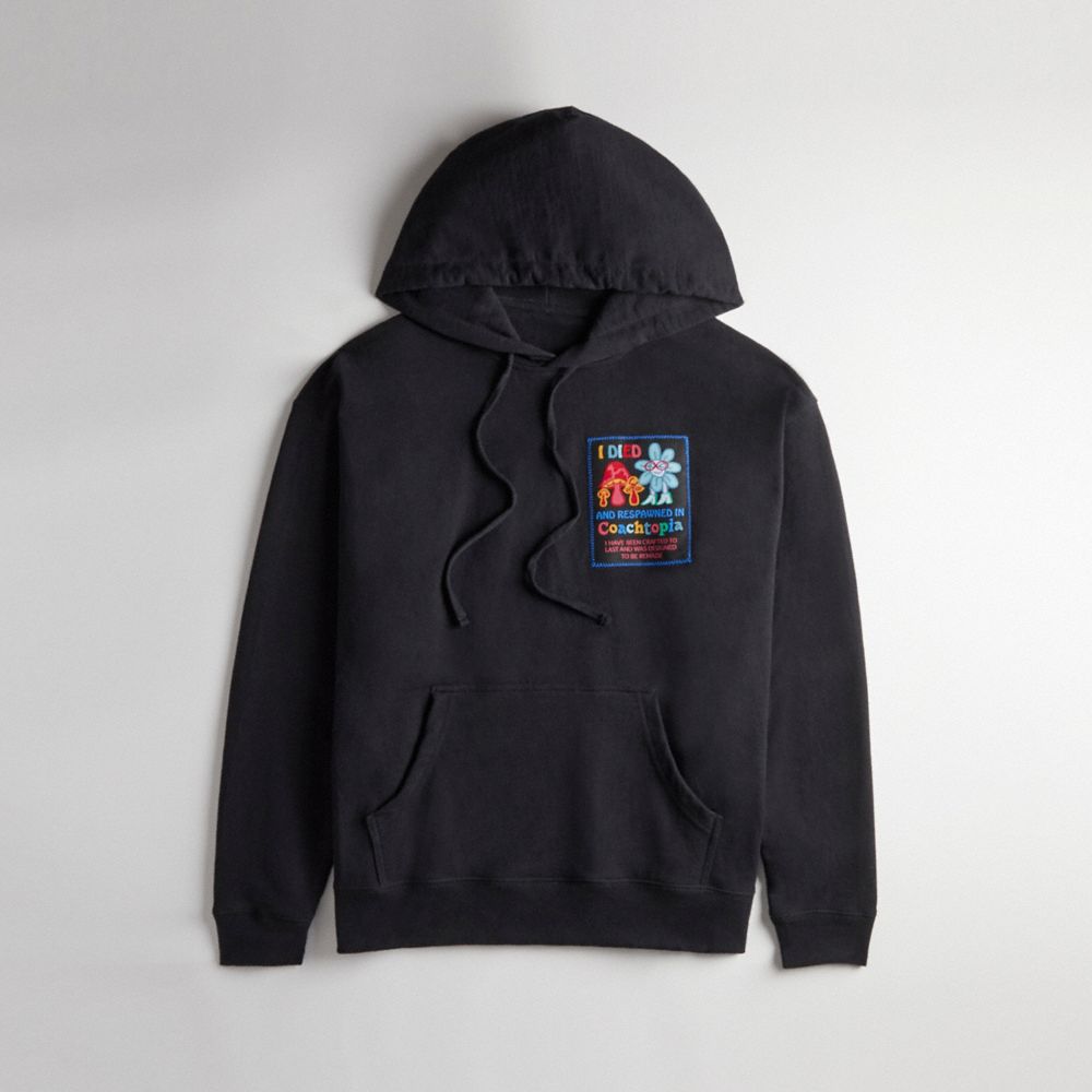 Black Coach Hoodie: Coachtopia Graphic Label | COH865963