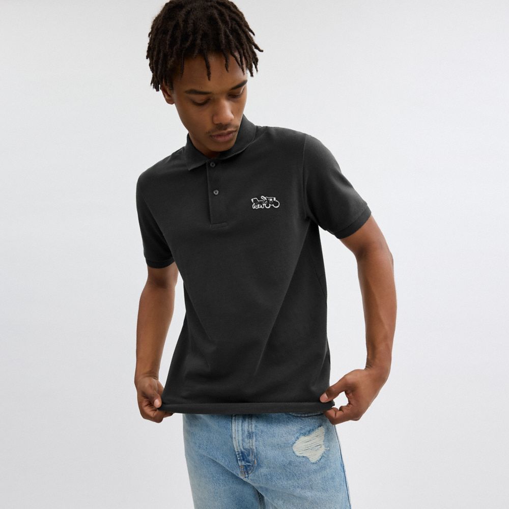 Black Coach Horse And Carriage Classic Polo | COH866901