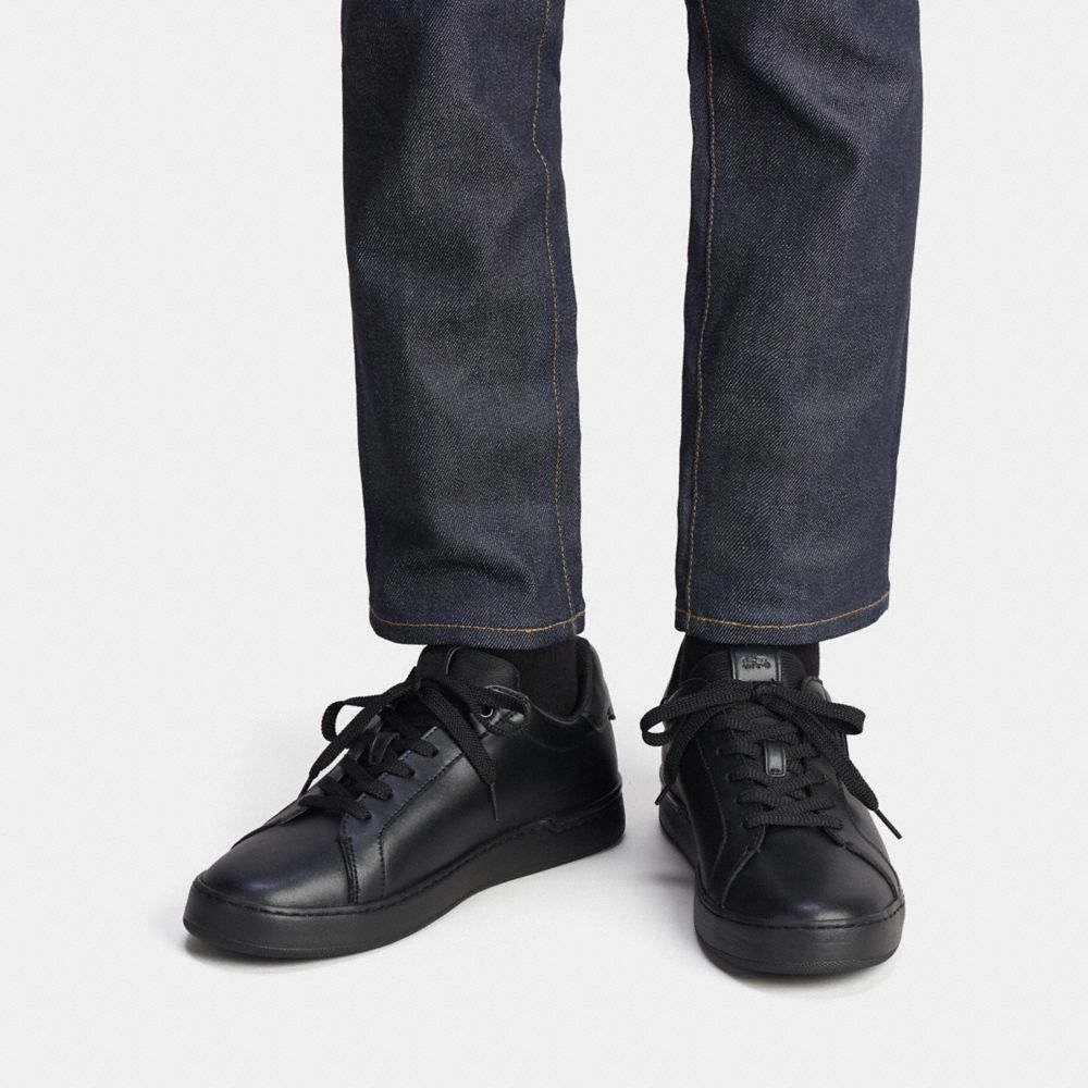 Black Coach Lowline Low Top Sneaker | COH866787